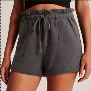 Woman’s medium Abercrombie paperbag shorts black